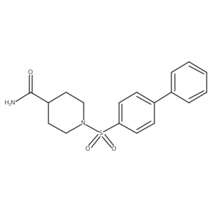 1-([1,1'-Biphenyl]-4-ylsulfonyl)-4-piperidinecarboxamide结构式