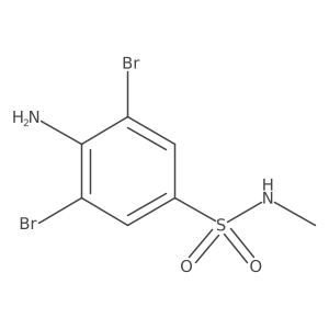 4-amino-3,5-dibromo-N-methylbenzenesulfonamide Structure