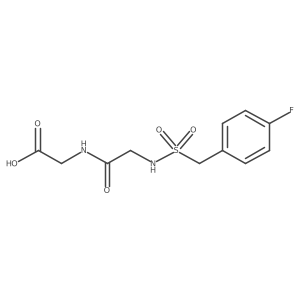 2-{2-[(4-Fluorophenyl)methanesulfonamido]acetamido}acetic acid Structure