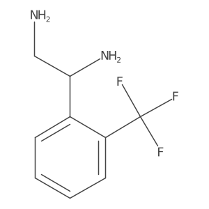 1-[2-(Trifluoromethyl)phenyl]ethane-1,2-diamine结构式