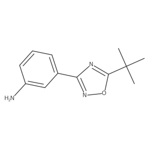 3-(5-Tert-butyl-1,2,4-oxadiazol-3-yl)aniline结构式