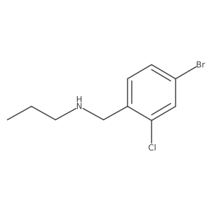 [(4-Bromo-2-chlorophenyl)methyl](propyl)amine Structure