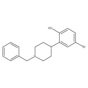 2-(4-Benzylpiperazin-1-yl)-4-bromophenol结构式