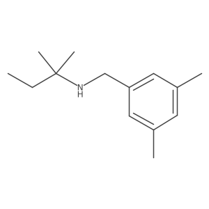 [(3,5-Dimethylphenyl)methyl](2-methylbutan-2-yl)amine Structure