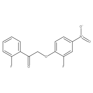 2-(2-Fluoro-4-nitrophenoxy)-1-(2-fluorophenyl)ethanone Structure