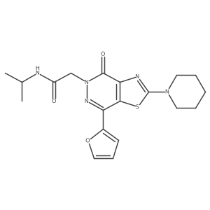 2-(7-(furan-2-yl)-4-oxo-2-(piperidin-1-yl)thiazolo[4,5-d]pyridazin-5(4H)-yl)-N-isopropylacetamide Structure