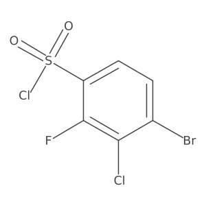 4-Bromo-3-chloro-2-fluorobenzenesulfonyl chloride Structure
