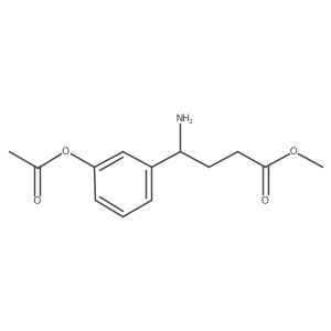 Methyl (I(3)S)-3-(acetyloxy)-I(3)-aminobenzenebutanoate结构式