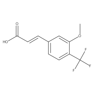 3-Methoxy-4-(trifluoromethyl)cinnamic acid结构式