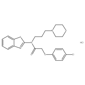 N-(benzo[d]thiazol-2-yl)-2-(4-chlorophenoxy)-N-(3-morpholinopropyl)acetamide hydrochloride Structure