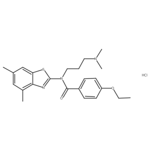 N-(3-(dimethylamino)propyl)-N-(4,6-dimethylbenzo[d]thiazol-2-yl)-4-ethoxybenzamide hydrochloride结构式