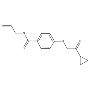 N-allyl-4-(2-cyclopropyl-2-oxoethoxy)benzamide Structure
