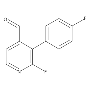 2-Fluoro-3-(4-fluorophenyl)pyridine-4-carbaldehyde结构式