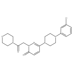 6-[4-(3-chlorophenyl)piperazin-1-yl]-2-[2-(morpholin-4-yl)-2-oxoethyl]pyridazin-3(2H)-one结构式