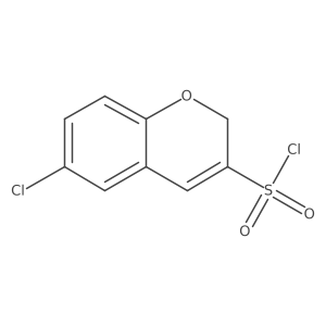 6-chloro-2H-chromene-3-sulfonyl chloride Structure