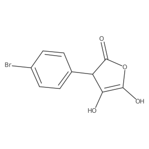 3-(4-bromophenyl)-4,5-dihydroxyfuran-2(3H)-one结构式