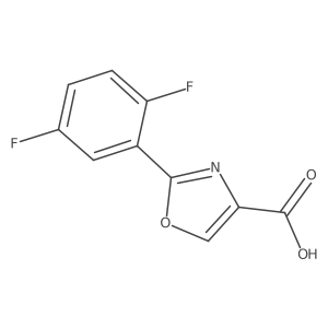 2-(2,5-difluorophenyl)oxazole-4-carboxylic acid Structure