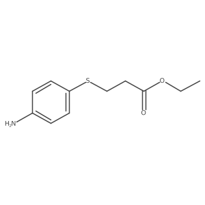 Ethyl 3-[(4-aminophenyl)sulfanyl]propanoate结构式