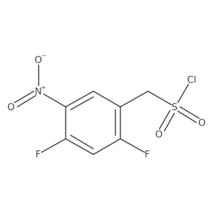 (2,4-Difluoro-5-nitrophenyl)methanesulfonyl chloride结构式