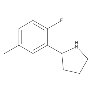 2-(2-Fluoro-5-methylphenyl)pyrrolidine Structure