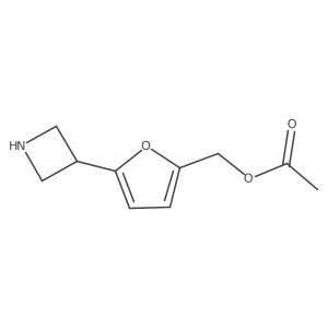 2-Furanmethanol, 5-(3-azetidinyl)-, 2-acetate结构式