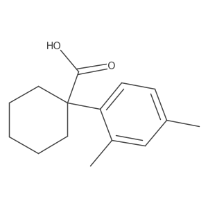 1-(2,4-Dimethylphenyl)cyclohexane-1-carboxylic acid结构式