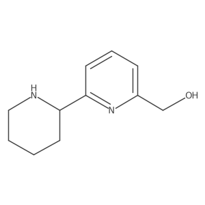 2-Pyridinemethanol, 6-(2-piperidinyl)- Structure