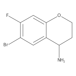 6-Bromo-7-fluorochroman-4-amine结构式