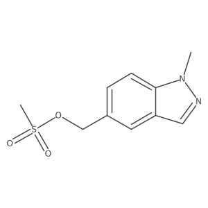 (1-methyl-1H-indazol-5-yl)methyl methanesulfonate结构式