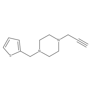1-(Prop-2-yn-1-yl)-4-[(thiophen-2-yl)methyl]piperazine结构式
