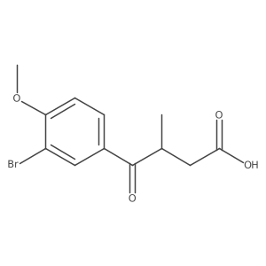 4-(3-Bromo-4-methoxyphenyl)-3-methyl-4-oxobutanoic acid Structure