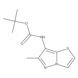 tert-Butyl(6-methylpyrazolo[5,1-b][1,3]thiazol-7-yl)carbamate结构式