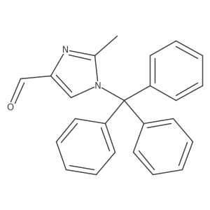 2-methyl-1-trityl-1H-imidazole-4-carbaldehyde结构式