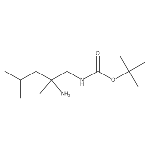 tert-butyl N-(2-amino-2,4-dimethylpentyl)carbamate Structure