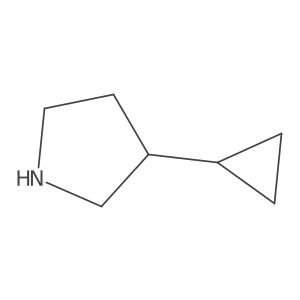 (3R)-3-cyclopropylpyrrolidine结构式