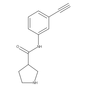 N-(3-ethynylphenyl)pyrrolidine-3-carboxamide Structure