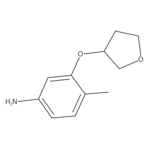 4-Methyl-3-(oxolan-3-yloxy)aniline结构式