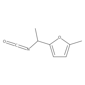 2-(1-Isocyanatoethyl)-5-methylfuran结构式