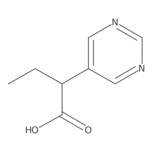 2-(Pyrimidin-5-yl)butanoic acid Structure