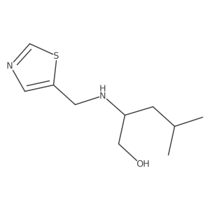 4-Methyl-2-((thiazol-5-ylmethyl)amino)pentan-1-ol Structure