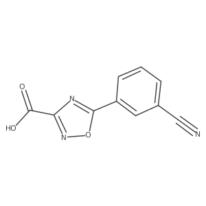 5-(3-Cyanophenyl)-1,2,4-oxadiazole-3-carboxylic acid Structure
