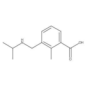 2-Methyl-3-[(propan-2-ylamino)methyl]benzoic acid结构式