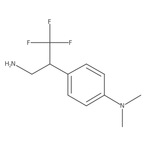 4-(3-amino-1,1,1-trifluoropropan-2-yl)-N,N-dimethylaniline结构式