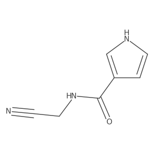 N-(cyanomethyl)-1H-pyrrole-3-carboxamide结构式