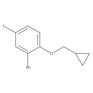 2-Bromo-1-(cyclopropylmethoxy)-4-iodobenzene Structure