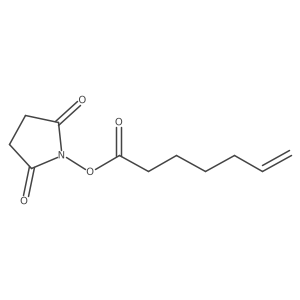 2,5-Dioxo-1-pyrrolidinyl 6-heptenoate Structure