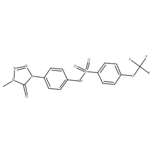 N-(4-(4-methyl-5-oxo-4,5-dihydro-1H-tetrazol-1-yl)phenyl)-4-(trifluoromethoxy)benzenesulfonamide Structure