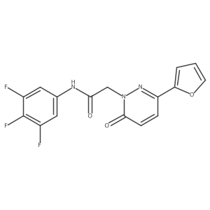 2-[3-(furan-2-yl)-6-oxopyridazin-1(6H)-yl]-N-(3,4,5-trifluorophenyl)acetamide Structure