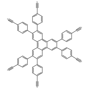 4,4',4",4'",4"",4""'-(Triphenylene-2,3,6,7,10,11-hexayl)hexabenzonitrile结构式