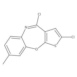 2,4-Dichloro-8-methylbenzo[B]thieno[3,2-F][1,4]oxazepine结构式